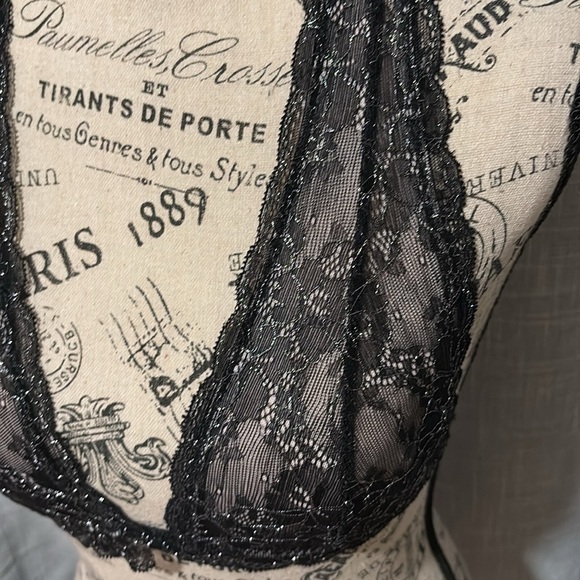 Out from under shimmery black bralette - Picture 2 of 6